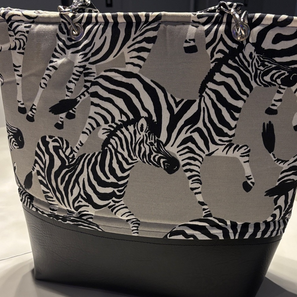Zebra Print Tote Bag